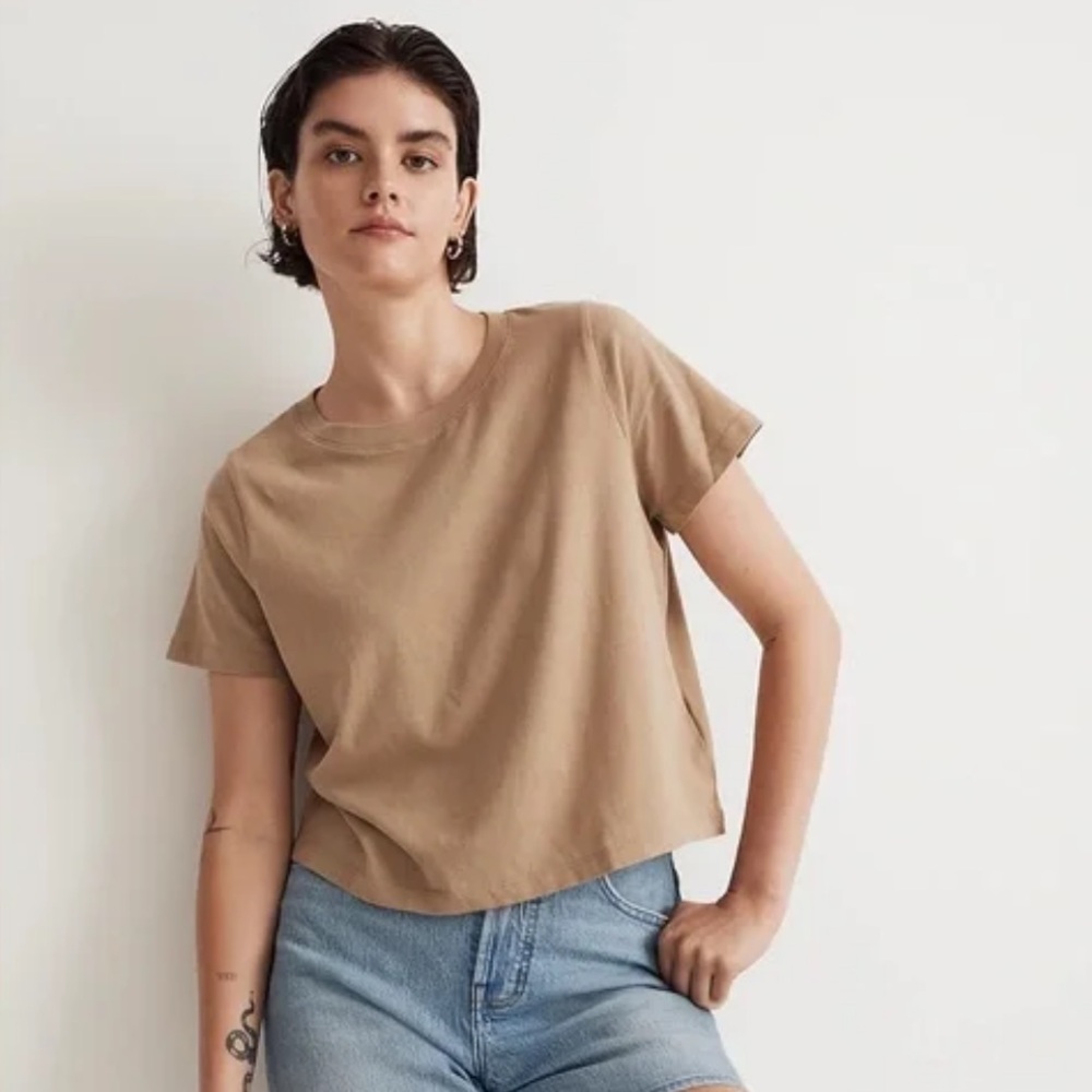 Madewell Softfade Boxy Crop Tee